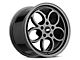 JMS Savage Series Black Chrome Wheel; Rear Only; 17x10 (06-10 RWD Charger)