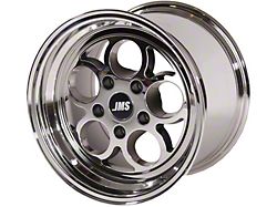 JMS Savage Series White Chrome Wheel; Rear Only; 15x10; 29mm Offset (06-10 RWD Charger)