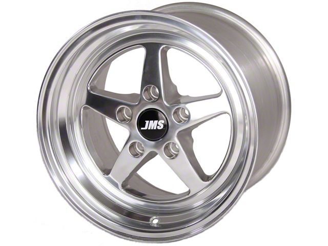 JMS Avenger Series Polished Wheel; Front Only; 18x5 (94-98 Mustang)