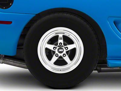 JMS Avenger Series White Chrome Wheel; Rear Only; 15x10; 20mm Offset (94-98 Mustang GT, V6)