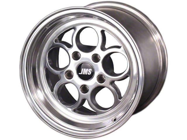 JMS Savage Series Polished Wheel; Rear Only; 15x10 (94-98 Mustang GT, V6)