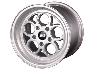 JMS Savage Series Silver Clear with Diamond Cut Wheel; Rear Only; 15x10 (94-98 Mustang GT, V6)