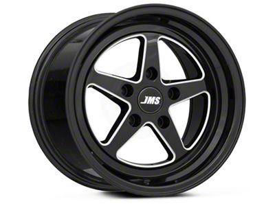JMS Avenger Series Black Clear with Diamond Cut Wheel; Front Only; 17x4.5; -24.75mm Offset (99-04 Mustang)