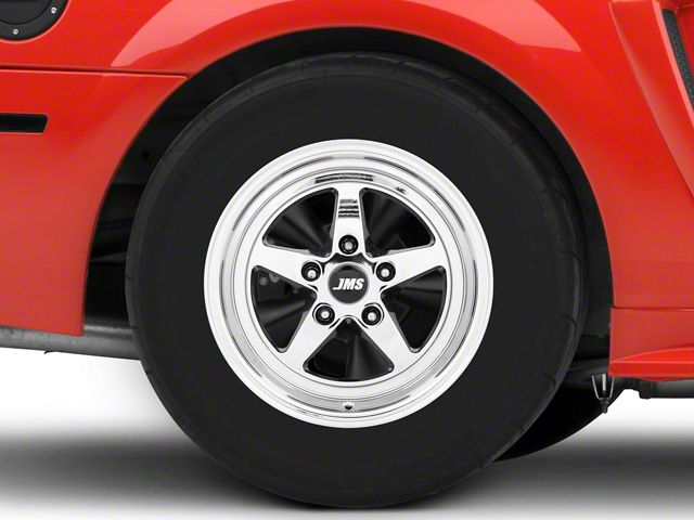 JMS Avenger Series White Chrome Wheel; Rear Only; 15x10 (99-04 Mustang GT, V6)