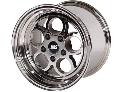JMS Savage Series White Chrome Wheel; Rear Only; 15x10 (99-04 Mustang GT, V6)