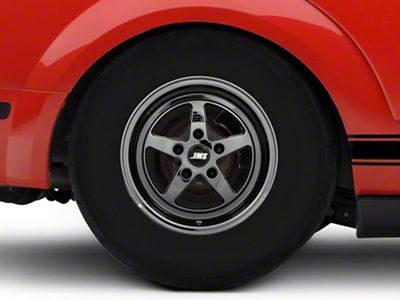 JMS Avenger Series Black Chrome Wheel; Rear Only; 15x10; 44mm Offset (05-09 Mustang)