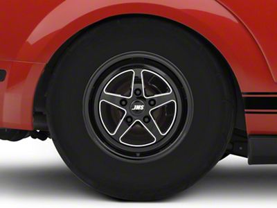JMS Avenger Series Black Clear with Diamond Cut Wheel; Rear Only; 15x10; 44mm Offset (05-09 Mustang)