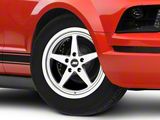JMS Avenger Series White Chrome Wheel; Front Only; 17x4.5; -24.75mm Offset (05-09 Mustang)