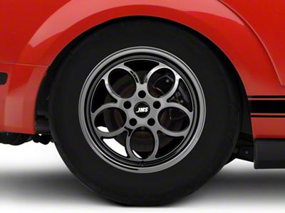 JMS Savage Series Black Chrome Wheel; Rear Only; 17x10; 44mm Offset (05-09 Mustang)