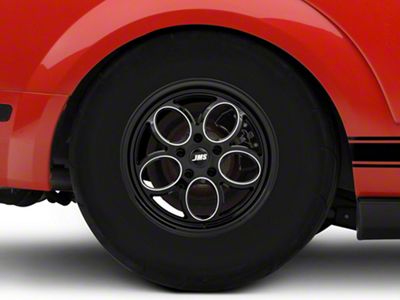 JMS Savage Series Black Clear with Diamond Cut Wheel; Rear Only; 15x10 (05-09 Mustang)