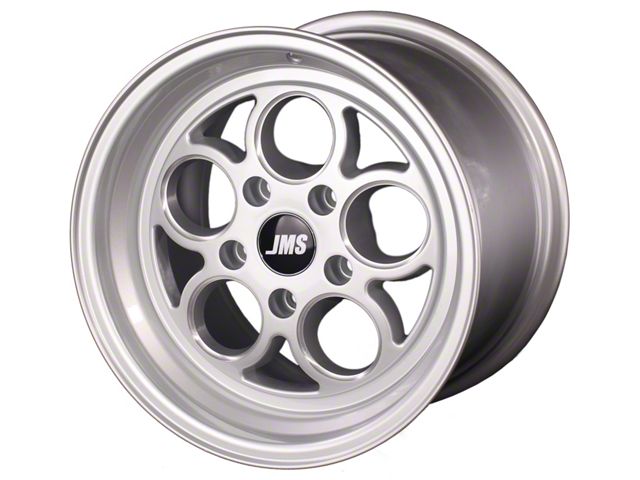 JMS Savage Series Silver Clear with Diamond Cut Wheel; Rear Only; 17x10 (05-09 Mustang)