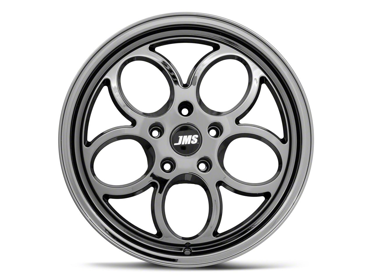 JMS Mustang Savage Series Black Chrome Wheel; Rear Only