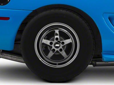 JMS Avenger Series Black Chrome Wheel; Front Only; 18x5; -24.75mm Offset (10-14 Mustang, Excluding 13-14 GT500)