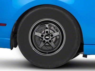 JMS Avenger Series Black Chrome Wheel; Rear Only; 15x10; 44mm Offset (10-14 Mustang, Excluding 13-14 GT500)