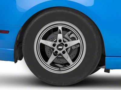 JMS Avenger Series Black Chrome Wheel; Rear Only; 17x10; 44mm Offset (10-14 Mustang)