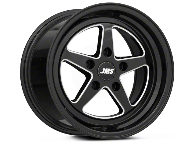 JMS Avenger Series Black Clear with Diamond Cut Wheel; Front Only; 17x4.5 (10-14 Mustang, Excluding 13-14 GT500)