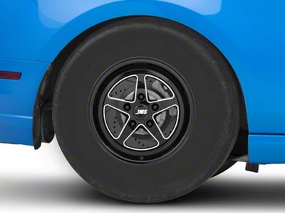 JMS Avenger Series Black Clear with Diamond Cut Wheel; Rear Only; 15x10; 44mm Offset (10-14 Mustang, Excluding 13-14 GT500)