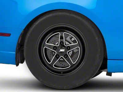 JMS Avenger Series Black Clear with Diamond Cut Wheel; Rear Only; 17x10; 44mm Offset (10-14 Mustang)