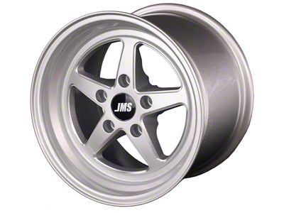 JMS Avenger Series Silver Clear with Diamond Cut Wheel; Front Only; 17x4.5; -24.75mm Offset (10-14 Mustang, Excluding 13-14 GT500)