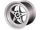 JMS Avenger Series Silver Clear with Diamond Cut Wheel; Rear Only; 15x10 (10-14 Mustang, Excluding 13-14 GT500)