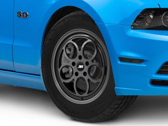 JMS Savage Series Black Chrome Wheel; Front Only; 17x4.5 (10-14 Mustang, Excluding 13-14 GT500)