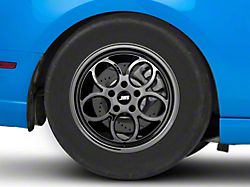 JMS Savage Series Black Chrome Wheel; Rear Only; 17x10; 44mm Offset (10-14 Mustang)