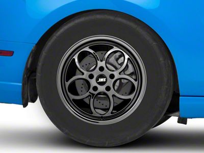 JMS Savage Series Black Chrome Wheel; Rear Only; 17x10; 44mm Offset (10-14 Mustang)