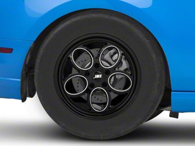 JMS Savage Series Black Clear with Diamond Cut Wheel; Rear Only; 17x10; 44mm Offset (10-14 Mustang)
