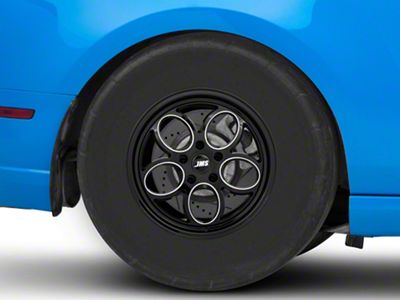 JMS Savage Series Black Clear with Diamond Cut Wheel; Rear Only; 15x10; 44mm Offset (10-14 Mustang, Excluding 13-14 GT500)