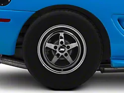JMS Avenger Series Black Chrome Wheel; Front Only; 18x5 (15-23 Mustang GT, EcoBoost, V6)