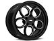 JMS Savage Series Black Clear with Diamond Cut Wheel; Front Only; 17x4.5 (15-23 Mustang GT, EcoBoost, V6)