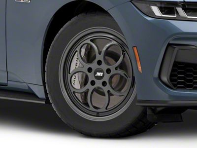JMS Savage Series Black Chrome Wheel; Front Only; 17x4.5; -24.75mm Offset (24-25 Mustang)
