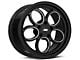 JMS Savage Series Black Clear with Diamond Cut Wheel; Front Only; 17x4.5 (2024 Mustang)