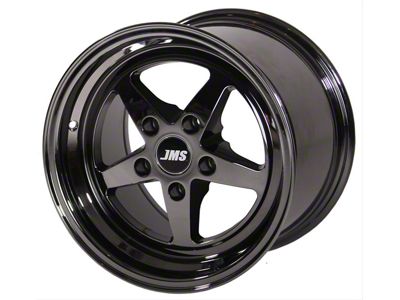 JMS Avenger Series Black Chrome Wheel; Front Only; 17x4.5; -24.75mm Offset (93-02 Camaro)