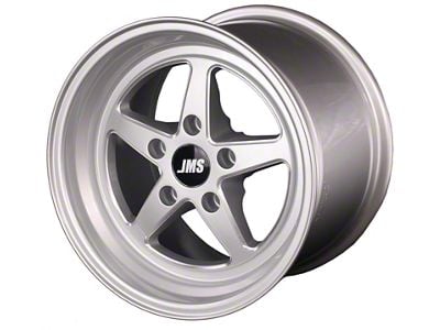 JMS Avenger Series Gloss Silver Wheel; Rear Only; 15x10; 51.50mm Offset (93-02 Camaro)