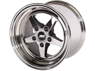 JMS Avenger Series Gloss Silver Wheel; Rear Only; 17x10 (93-02 Camaro)