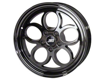JMS Savage Series Black Chrome Wheel; Front Only; 17x4.5; -24.75mm Offset (93-02 Camaro)