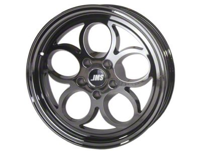 JMS Savage Series Black Chrome Wheel; Rear Only; 15x10 (93-02 Camaro)
