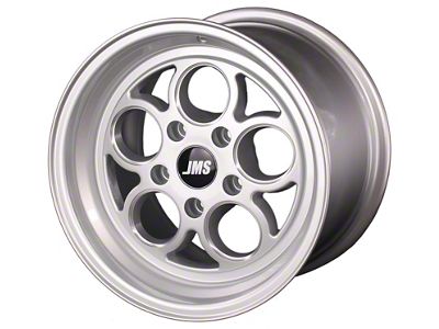 JMS Savage Series Gloss Silver Wheel; Rear Only; 15x10 (93-02 Camaro)