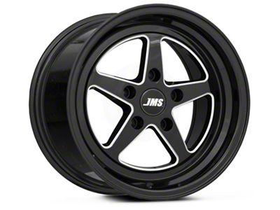 JMS Avenger Series Black Clear with Diamond Cut Wheel; Front Only; 17x4.5 (08-23 RWD Challenger, Excluding SRT Demon, SRT Hellcat & SRT Jailbreak)