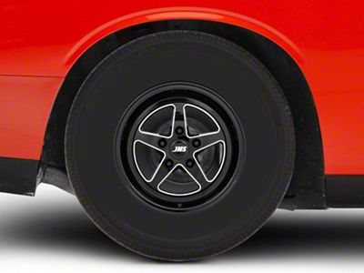 JMS Avenger Series Black Clear with Diamond Cut Wheel; Rear Only; 15x10; 29mm Offset (08-23 RWD Challenger, Excluding SRT Demon, SRT Hellcat & SRT Jailbreak)