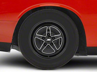 JMS Avenger Series Black Clear with Diamond Cut Wheel; Rear Only; 17x10; 20mm Offset (08-23 RWD Challenger)