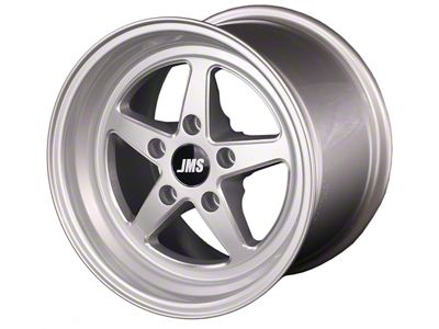 JMS Avenger Series Silver Clear with Diamond Cut Wheel; Front Only; 17x4.5 (08-23 RWD Challenger, Excluding SRT Demon, SRT Hellcat & SRT Jailbreak)