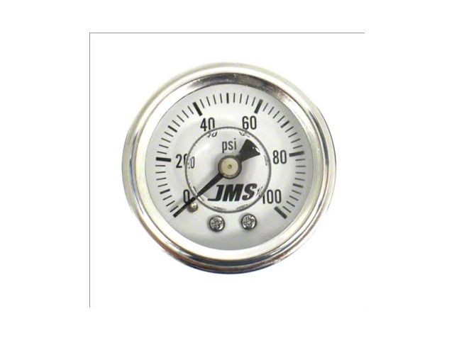 JMS Nitrous Pressure Gauge; 0-100 PSI (Universal; Some Adaptation May Be Required)