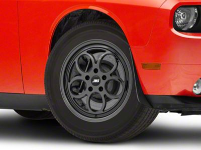 JMS Savage Series Black Chrome Wheel; Front Only; 17x4.5; -24.75mm Offset (08-23 RWD Challenger, Excluding SRT Demon, SRT Hellcat & SRT Jailbreak)