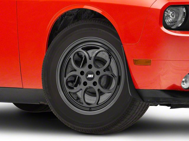JMS Savage Series Black Chrome Wheel; Front Only; 17x4.5 (08-23 RWD Challenger, Excluding SRT Demon, SRT Hellcat & SRT Jailbreak)