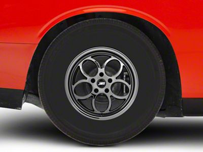 JMS Savage Series Black Chrome Wheel; Rear Only; 15x10; 29mm Offset (08-23 RWD Challenger, Excluding SRT Demon, SRT Hellcat & SRT Jailbreak)