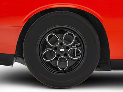 JMS Savage Series Black Clear with Diamond Cut Wheel; Rear Only; 15x10; 29mm Offset (08-23 RWD Challenger, Excluding SRT Demon, SRT Hellcat & SRT Jailbreak)