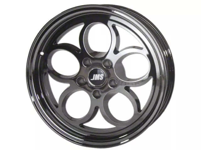 JMS Savage Series Black Chrome Wheel; Rear Only; 17x10 (08-23 RWD Challenger, Excluding Widebody)