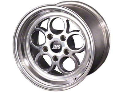 JMS Savage Series Polished Wheel; Rear Only; 15x10; 29mm Offset (08-23 RWD Challenger, Excluding SRT Demon, SRT Hellcat & SRT Jailbreak)
